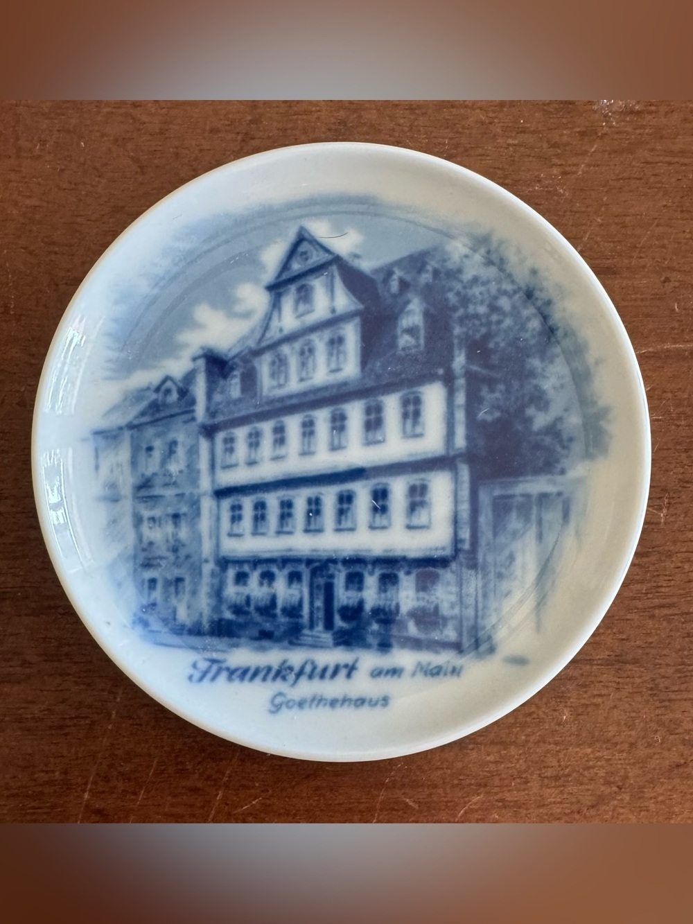 Blue and White Frankfurt am Main Decorative Plate